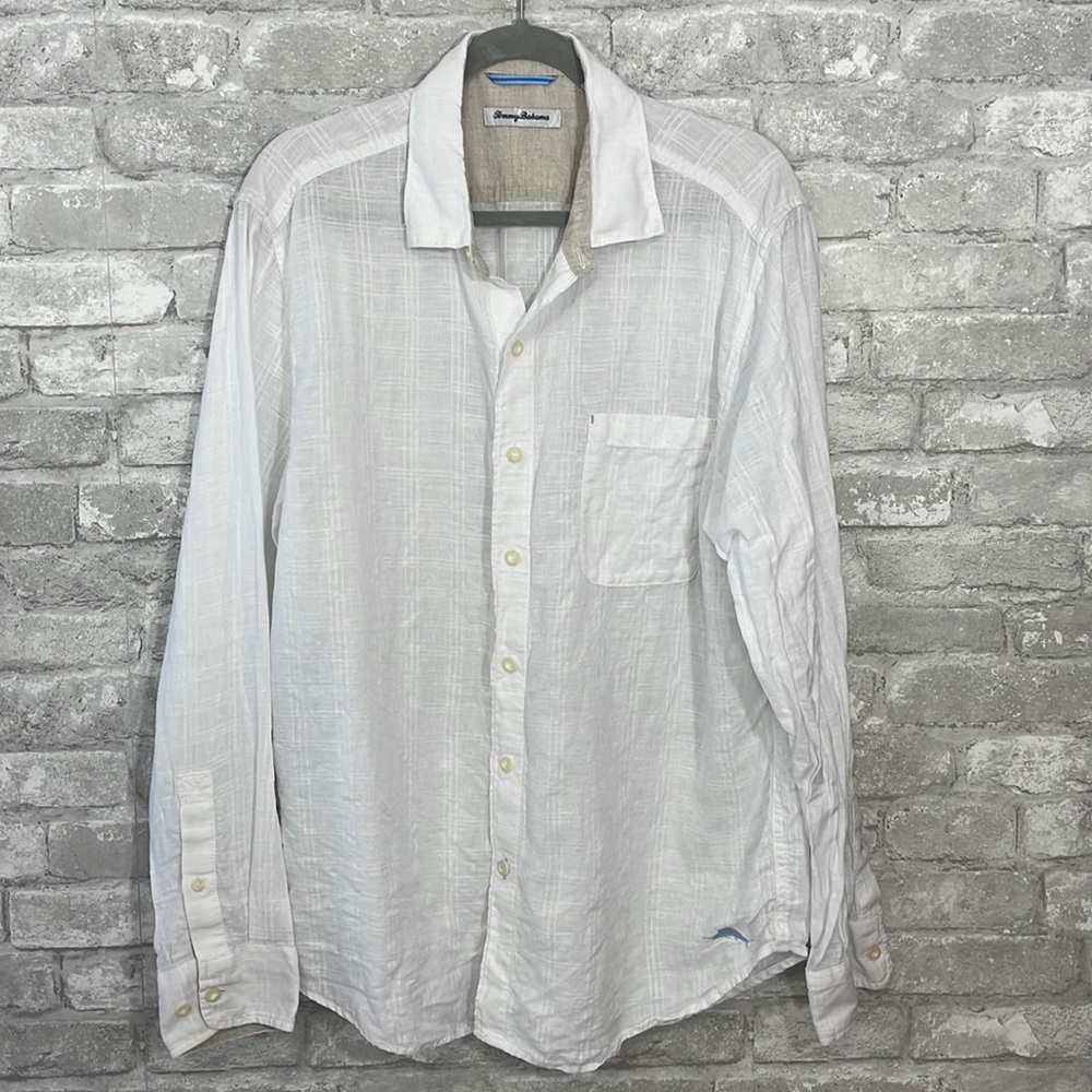 Tommy Bahama Light Cream Casual Button Down Shirt